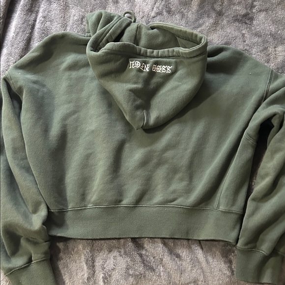 Darc sport Green crop Hoodie Embroidered - Picture 5 of 5